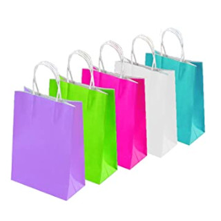bolsas de papel de colores