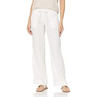 pantalon de lino con pierna ancha, ideal para primavera y verano